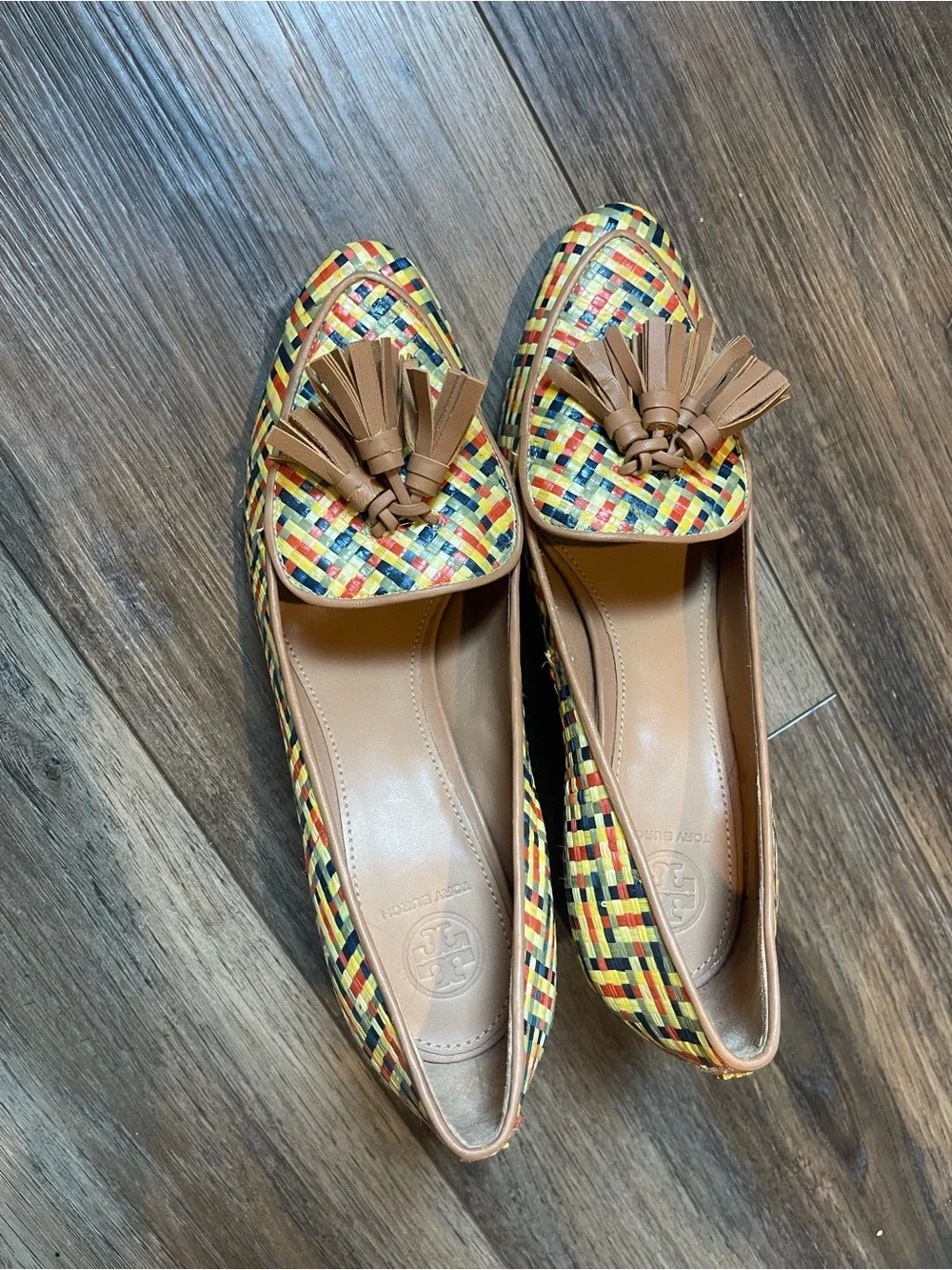 Tory Burch Multicolor Woven Tassel Loafers - Women